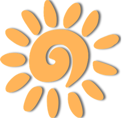 sole arancione ombra
